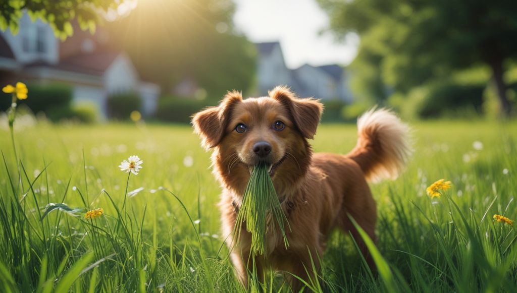 How can I get my dog to stop eating grass