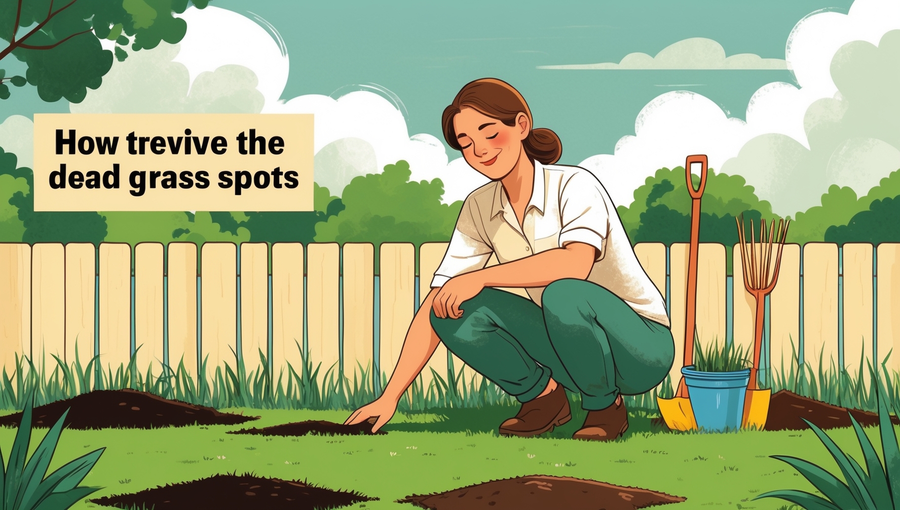 How to repair dead grass spots