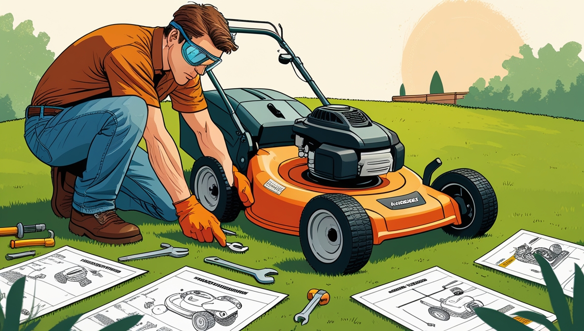 How to repair self-propelled lawn mower