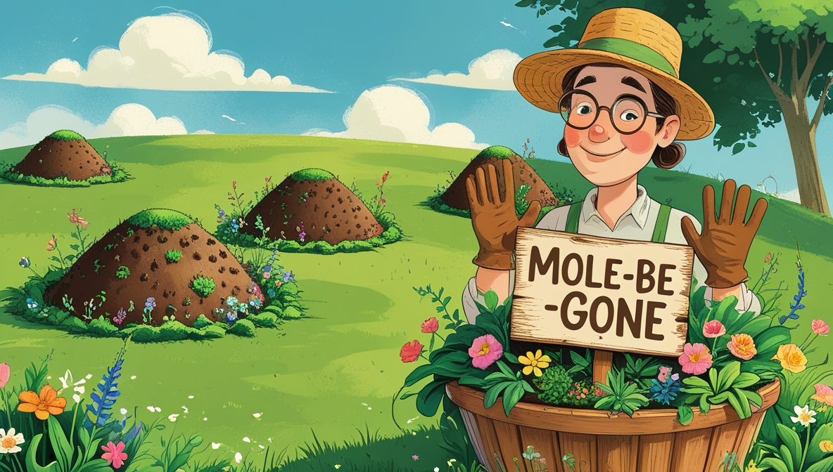 How to repel moles from lawn