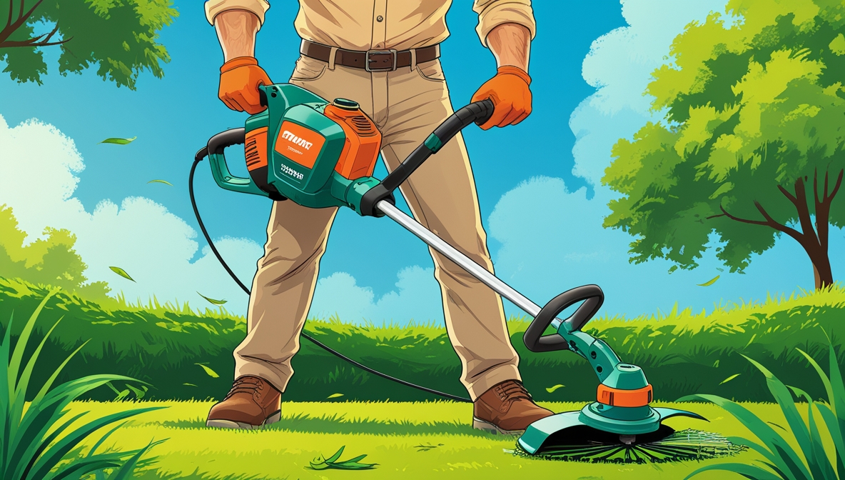 How to use the grass trimmer