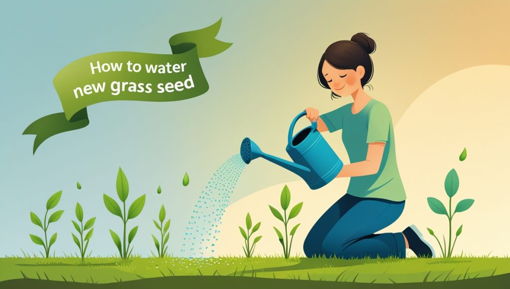 How to water new grass seed