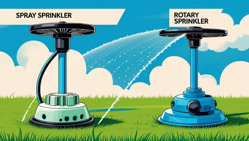 Spray vs Rotary Sprinkler