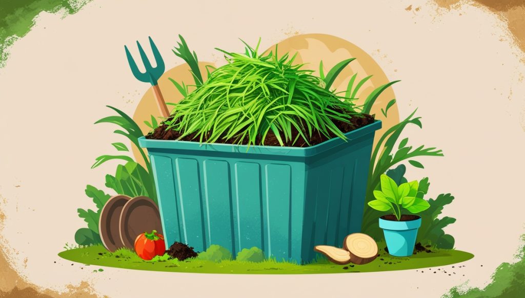 are grass clippings good for compost