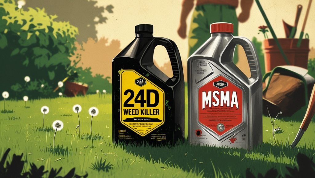 can 24d weed killer and msma be used together