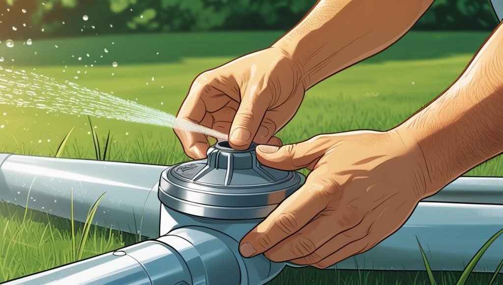 how to adjust a sprinkler head spray