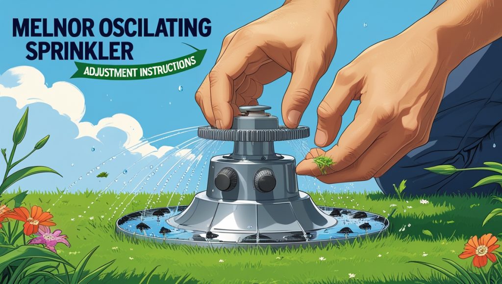 how to adjust melnor oscillating sprinkler