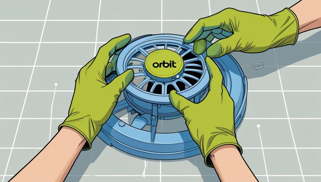 how to adjust orbit rotor sprinkler heads