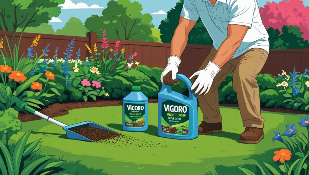 how to apply vigoro weed and feed