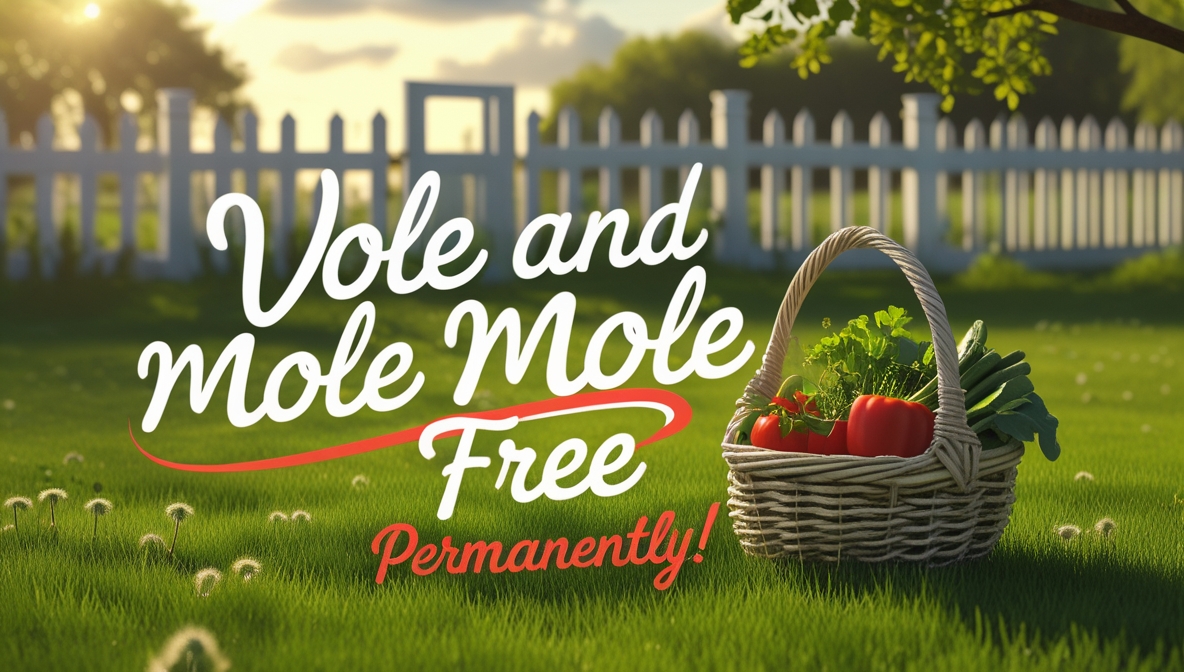 how to get rid of voles moles permanently