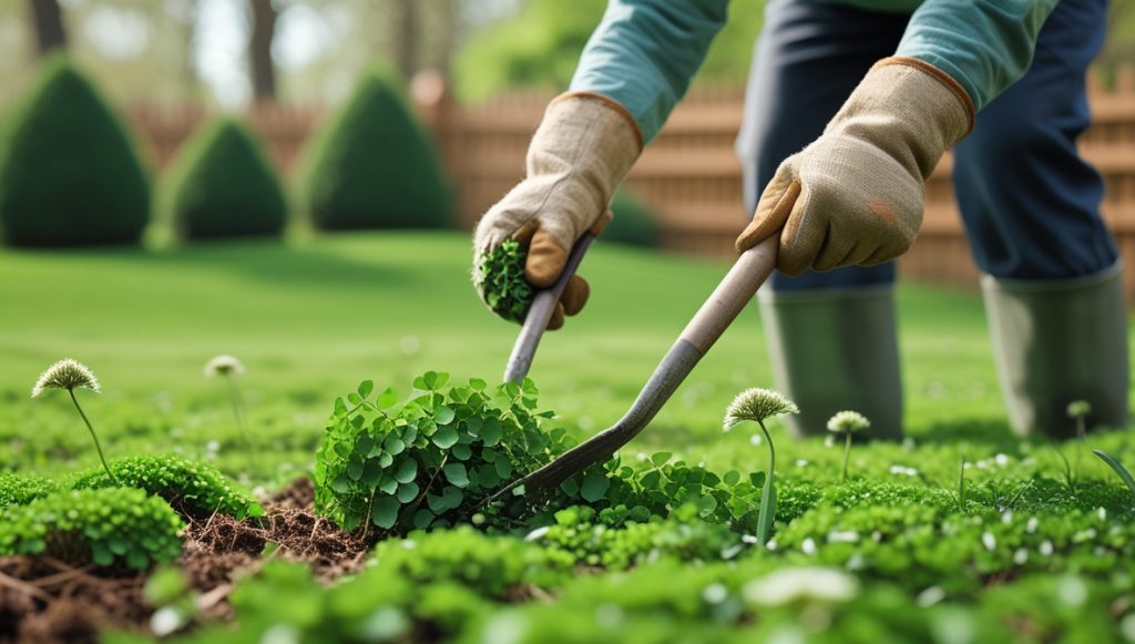 how to remove dead clover