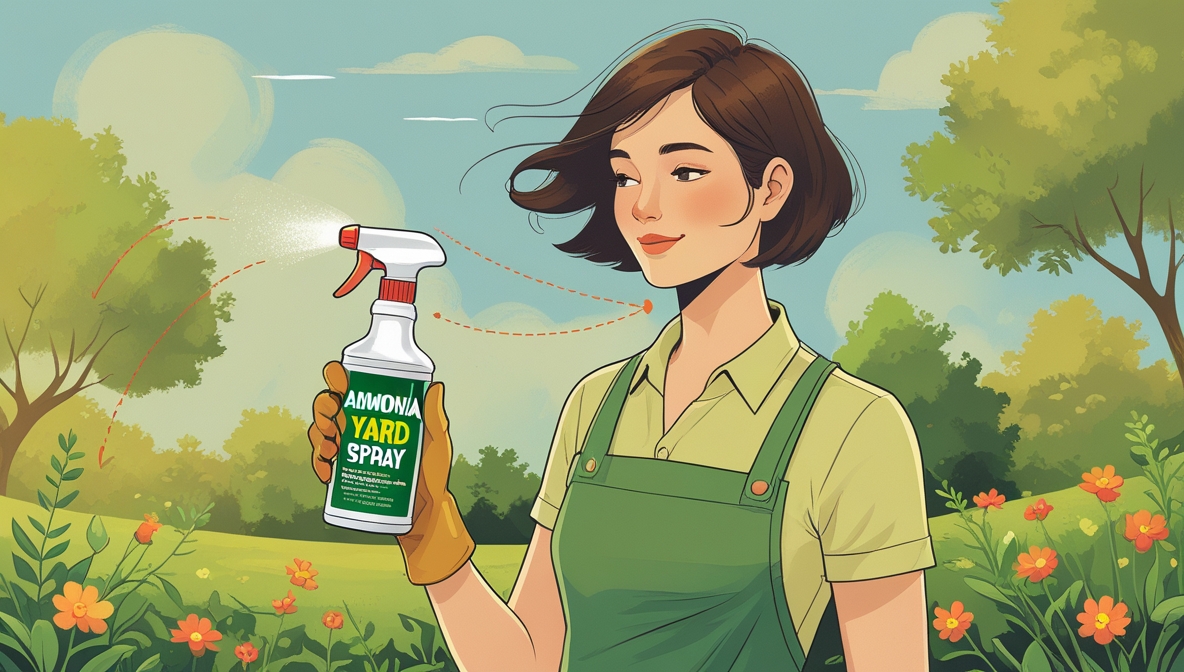 how to use ammonia yard spray