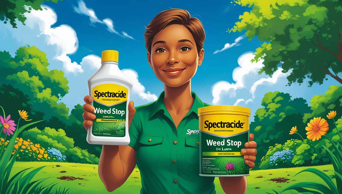 how to use spectracide weed stop for lawns